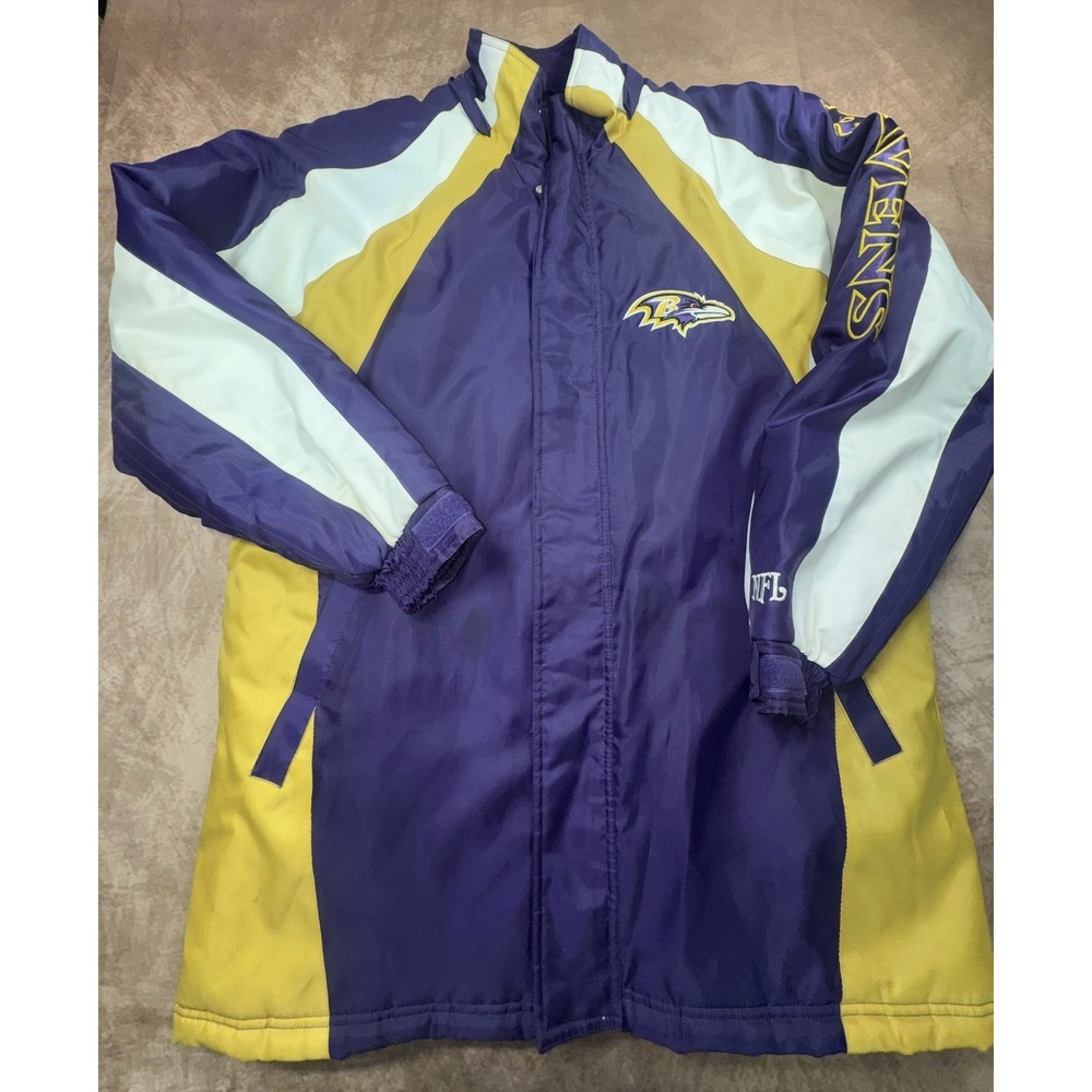 NFL Baltimore Ravens Thick Large Insulated Jacket Heavy G-III Apparel